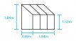 Royal Well Wall Garden 62 Lean-To - 194cm x 69cm (verre horticulture 3mm)